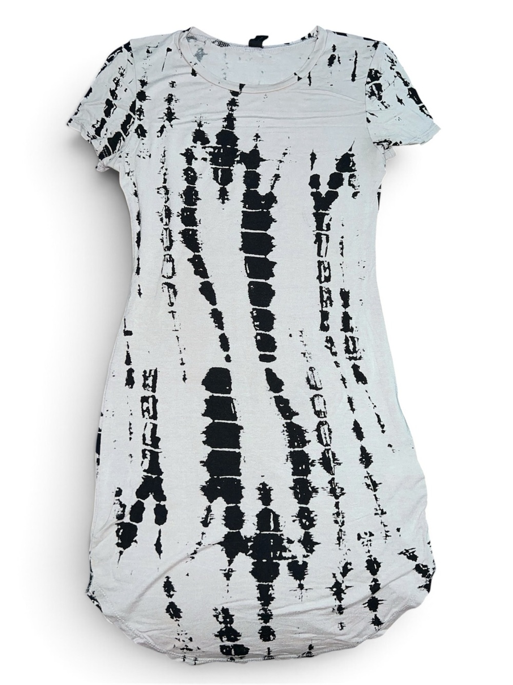 Windsor Black & White Tie-Dye Short Sleeve Tunic